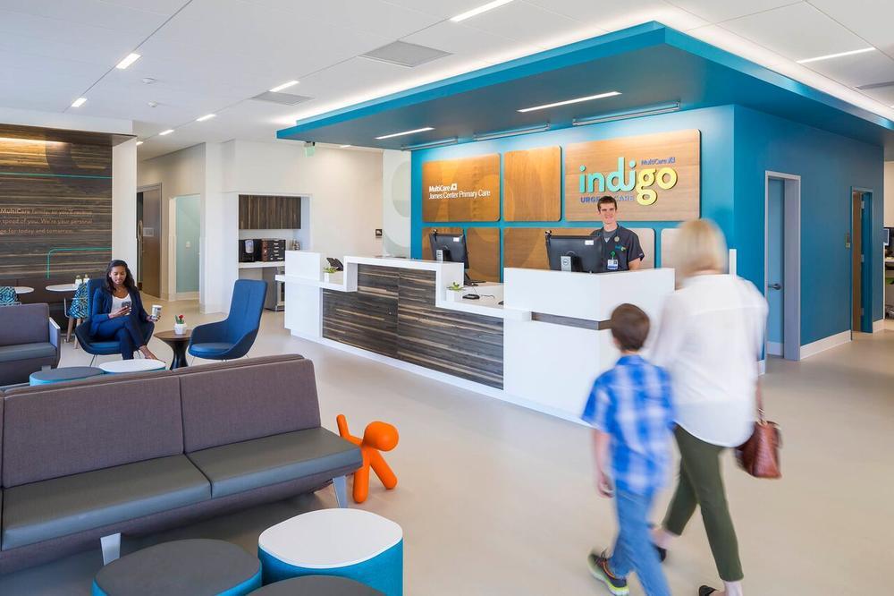 Veiled background image showing Indigo James Center